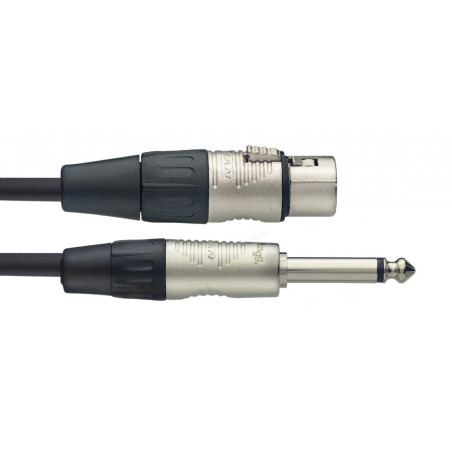 6M CABLE MICRO XLRf-JCKm DLX