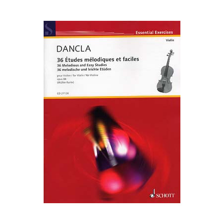 36 ETUDES MELODIQUES ET FACILES DANCLA ED SCHOTT