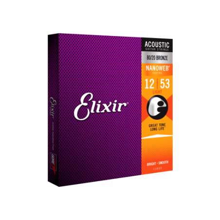 ELIXIR NANOWEB 80/20 BRONZE LIGHT 12-53