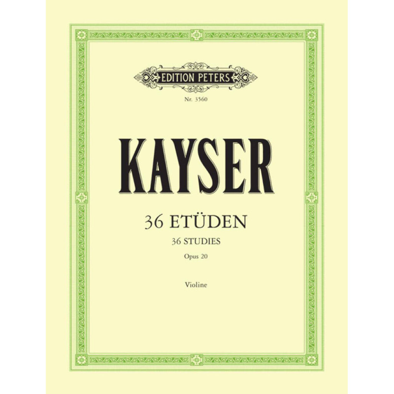 36 ETUDES Op.20 - KAYSER