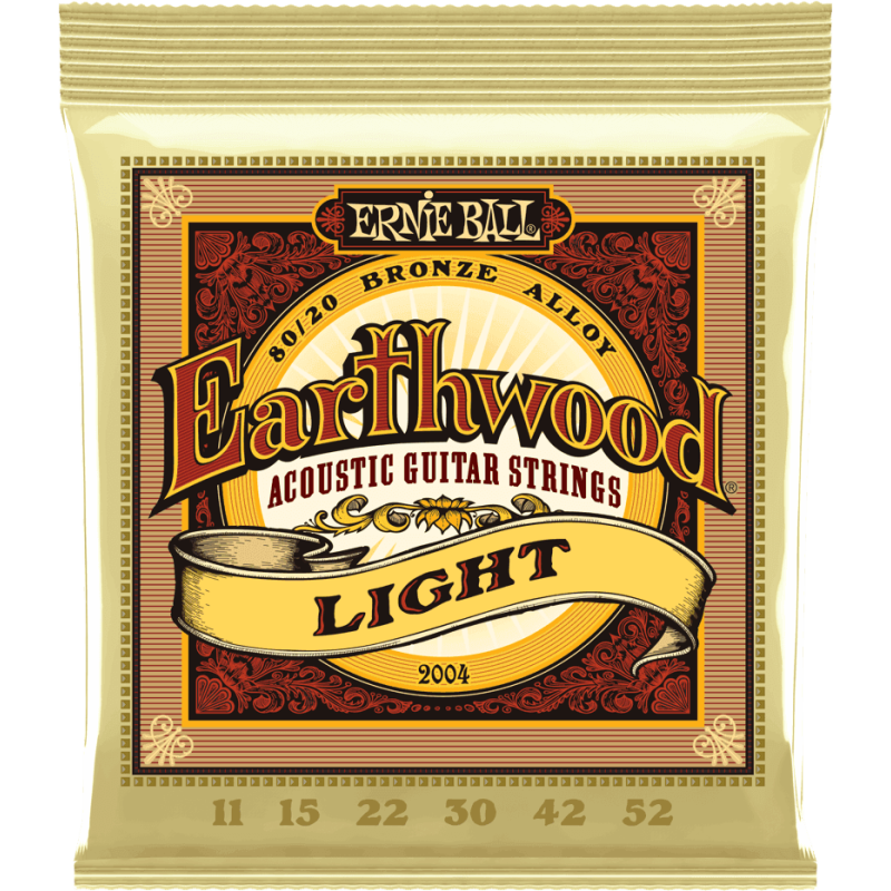 Earthwood 80/20 Bronze Light 11-15-22w-30-42-52 - ERNIE BALL