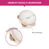 TAMBOURIN PEAU FIBRE SYNTHETIQUE 15 CM - FUZEAU