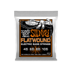 Hybrid slinky FLATWOUND 45-65-85-105 - ERNIE BALL