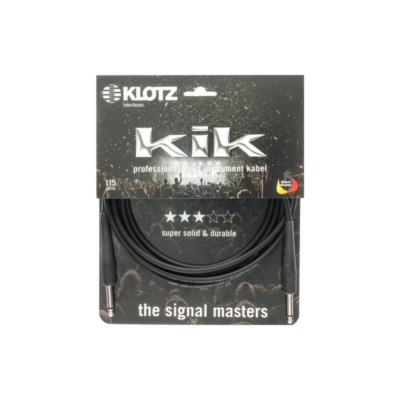 KIK1.5PPSW - Câble instrument Jack/Jack 1,5 m - KLOTZ