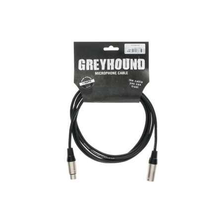 GREYHOUND câble microphone avec XLR 3p F/M nickel 5m - KLOTZ