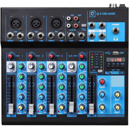 Mixer Q5 MK2 USB - OQAN